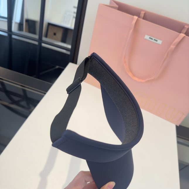 MIUMIU 26S EMBOSSED LOGO TECH VISOR 343566