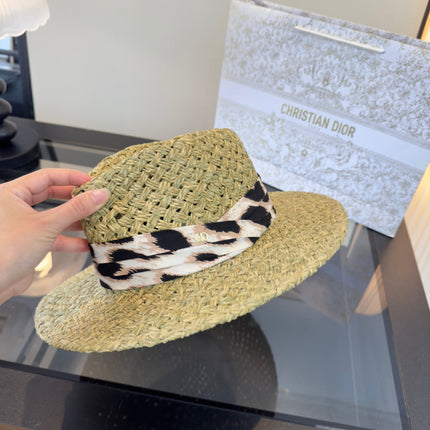 DIOR 26S STRAW BOATER HAT STYLE 164