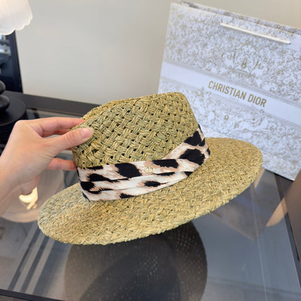 DIOR 26S STRAW BOATER HAT STYLE 164