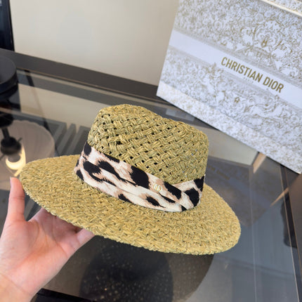 DIOR 26S STRAW BOATER HAT STYLE 164