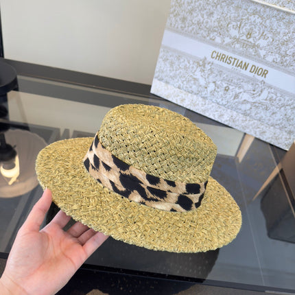 DIOR 26S STRAW BOATER HAT STYLE 163