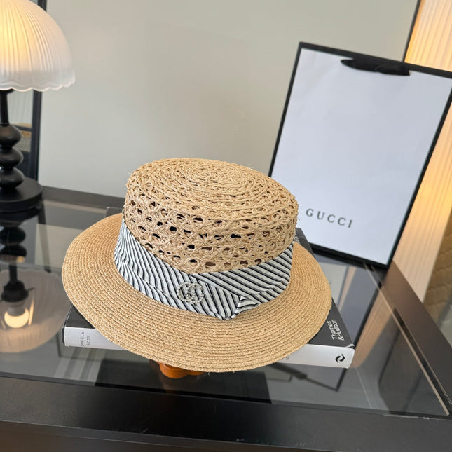 GUCCI 26S WIDE-BRIMMED STRAW HAT 223