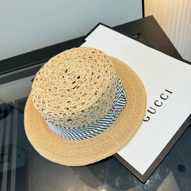 GUCCI 26S WIDE-BRIMMED STRAW HAT 223
