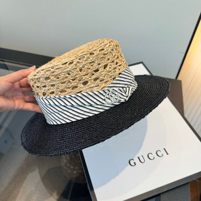 GUCCI 26S WIDE-BRIMMED STRAW HAT 221