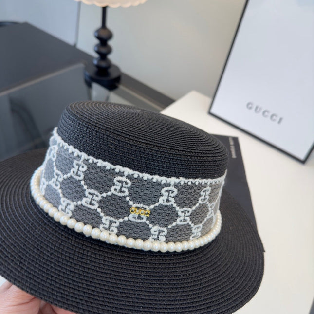 GUCCI 26S WIDE-BRIMMED STRAW HAT 259