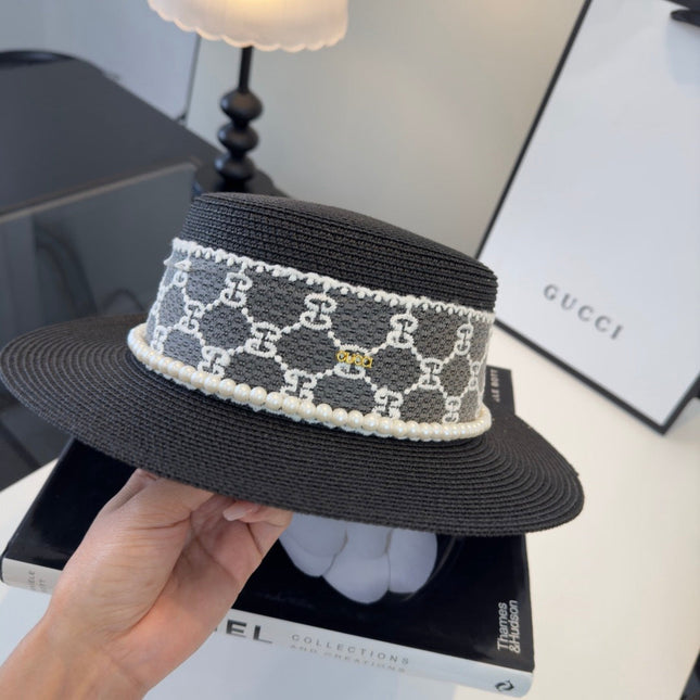 GUCCI 26S WIDE-BRIMMED STRAW HAT 259
