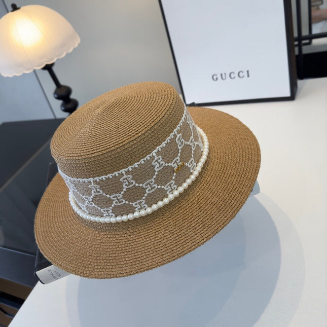 GUCCI 26S WIDE-BRIMMED STRAW HAT 258