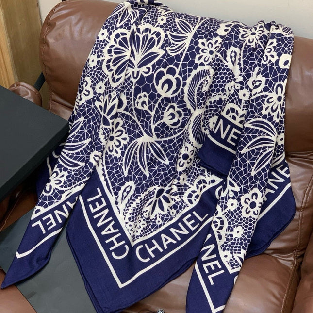 CHANEL 25S SCARF 135 CM IN CASHMERE AND SILK 943315