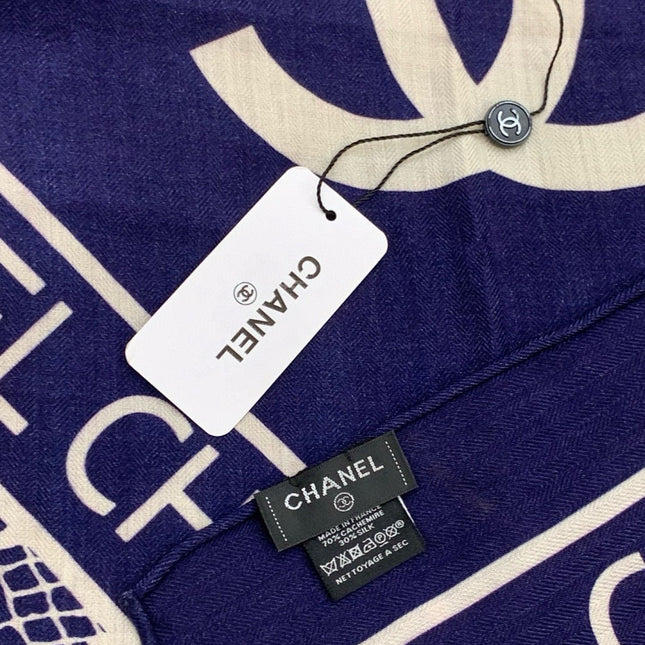 CHANEL 25S SCARF 135 CM IN CASHMERE AND SILK 943315