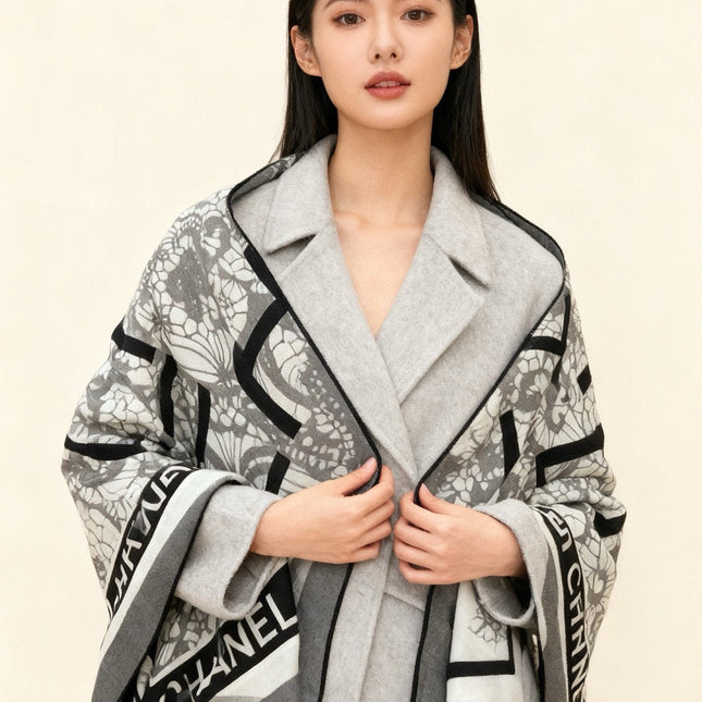 CHANEL 25S SCARF 135 CM IN CASHMERE AND SILK 943319