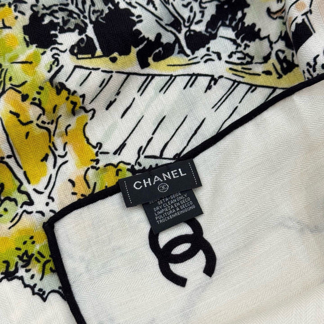 CHANEL 25S SCARF 135 IN CASHMERE 991637
