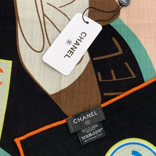 CHANEL 25S SCARF 135 IN CASHMERE 991653