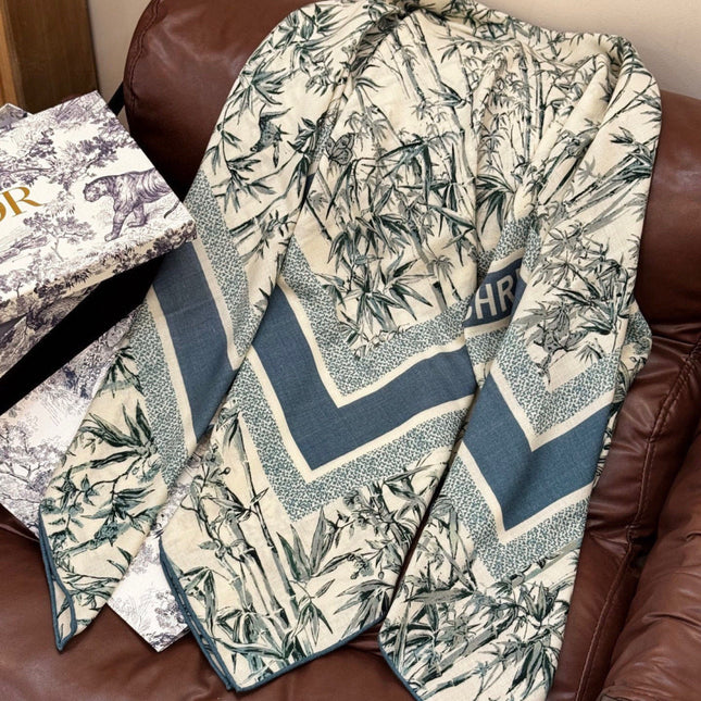 DIOR 26S SCARF 140CM IN CASHMERE SILK 119156