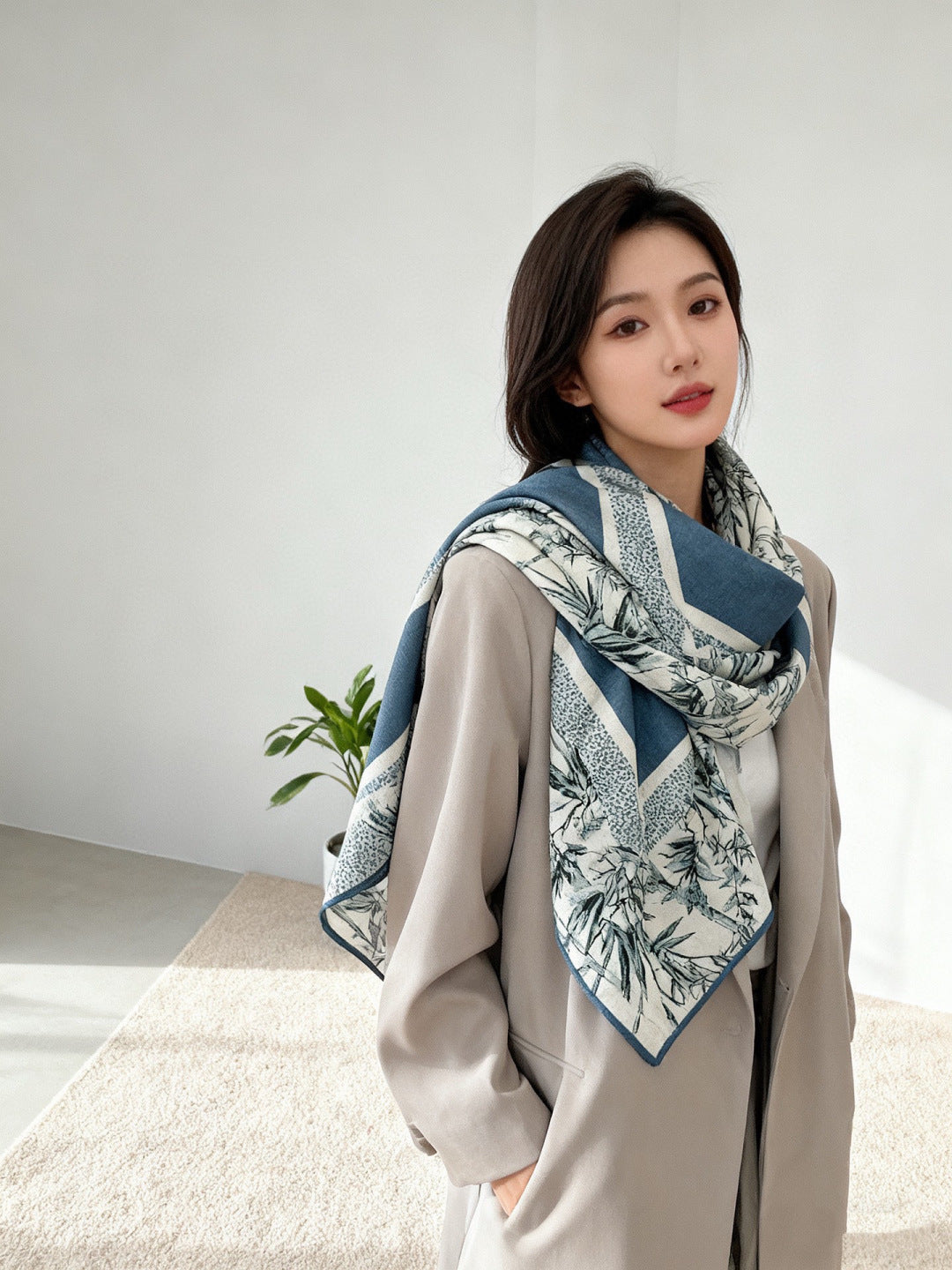 DIOR 26S SCARF 140CM IN CASHMERE SILK 119156