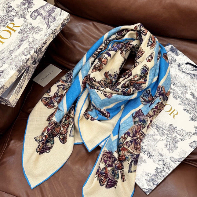 DIOR 26S SCARF 135CM IN CASHMERE SILK 126119