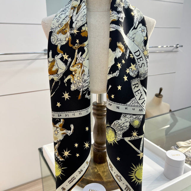 DIOR 26S SCARF 90CM IN SILK 274732
