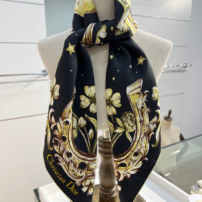 DIOR 26S SCARF 90CM IN SILK 274735