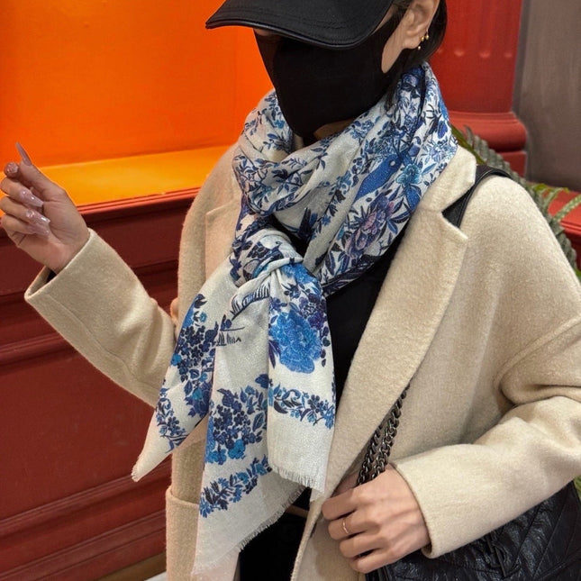 DIOR 26S SCARF 110CM IN WOOL & CASHMERE 300232