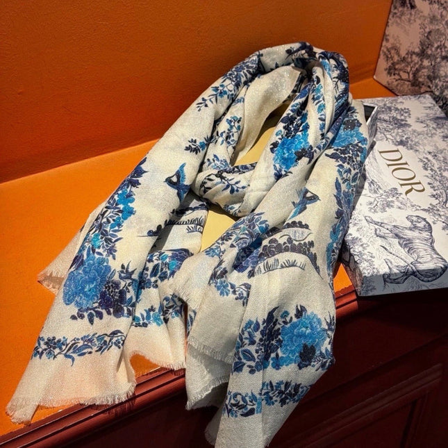 DIOR 26S SCARF 110CM IN WOOL & CASHMERE 300232