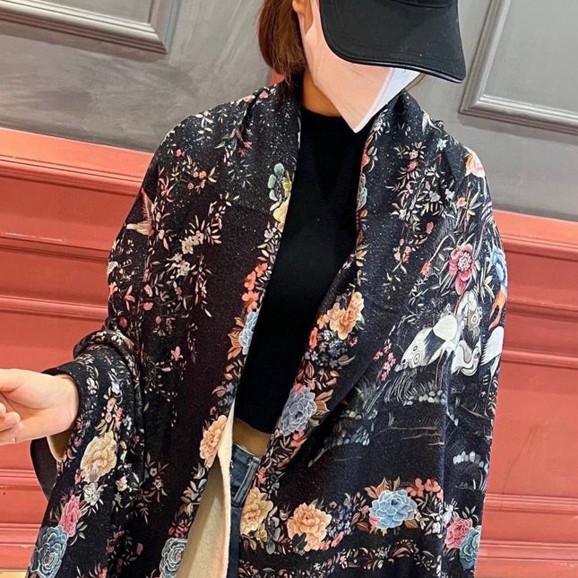 DIOR 26S SCARF 110CM IN WOOL & CASHMERE 300233