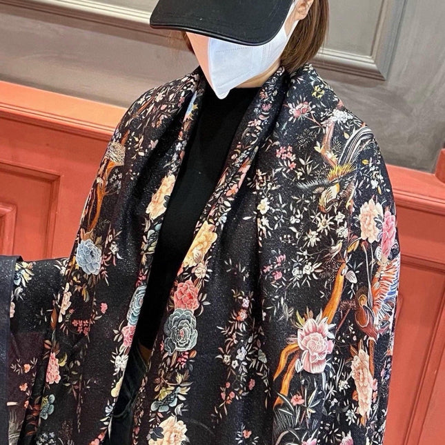 DIOR 26S SCARF 110CM IN WOOL & CASHMERE 300233