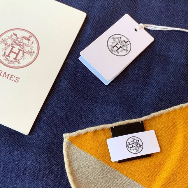 HERMES 26S SCARF 140 IN CASHMERE AND SILK 304242