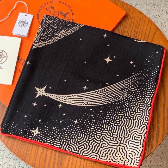 HERMES 26S SCARF 140 IN CASHMERE AND SILK 304678
