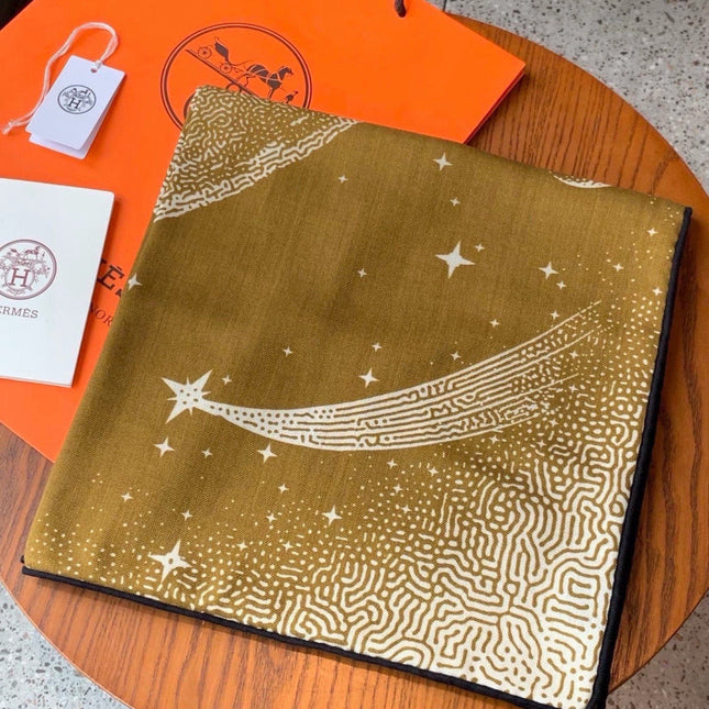 HERMES 26S SCARF 140 IN CASHMERE AND SILK 304679