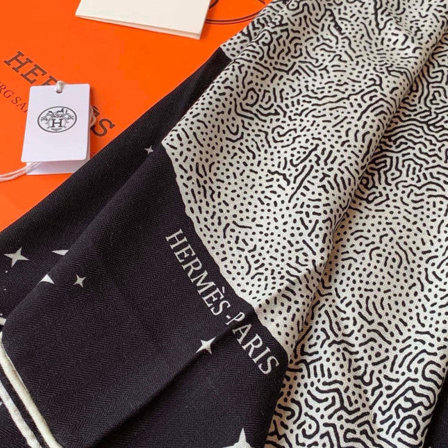 HERMES 26S SCARF 140 IN CASHMERE AND SILK 304681