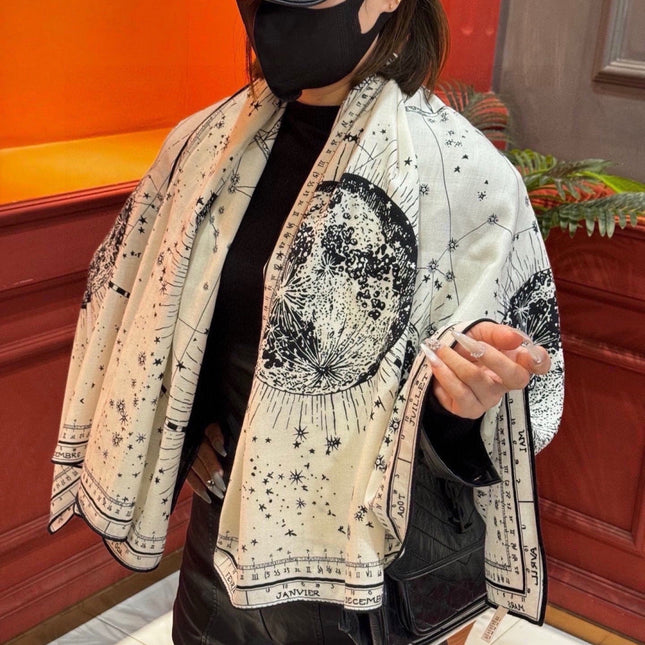 DIOR 26S SCARF 140CM IN CASHMERE SILK 304689