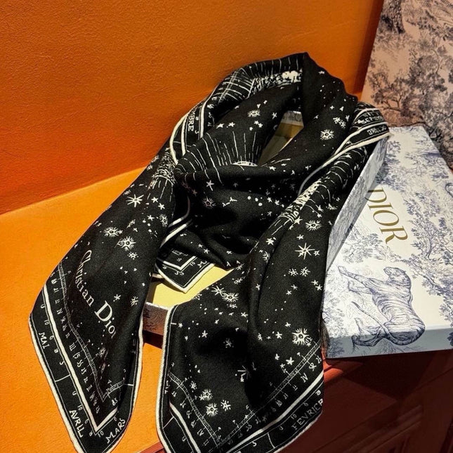 DIOR 26S SCARF 140CM IN CASHMERE SILK 304690