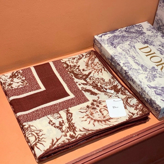 DIOR 26S SCARF 135CM IN CASHMERE SILK 304710