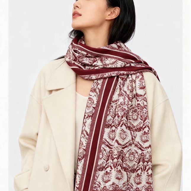 DIOR 26S SCARF 135CM IN CASHMERE SILK 304710