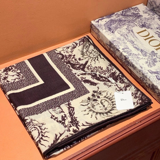 DIOR 26S SCARF 135CM IN CASHMERE SILK 304711