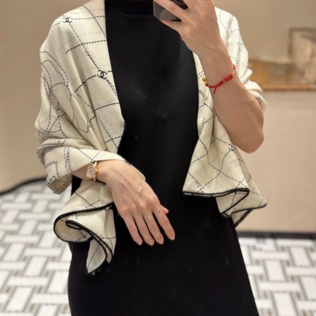 CHANEL 26S SCARF 140 IN CASHMERE AND SILK 304715