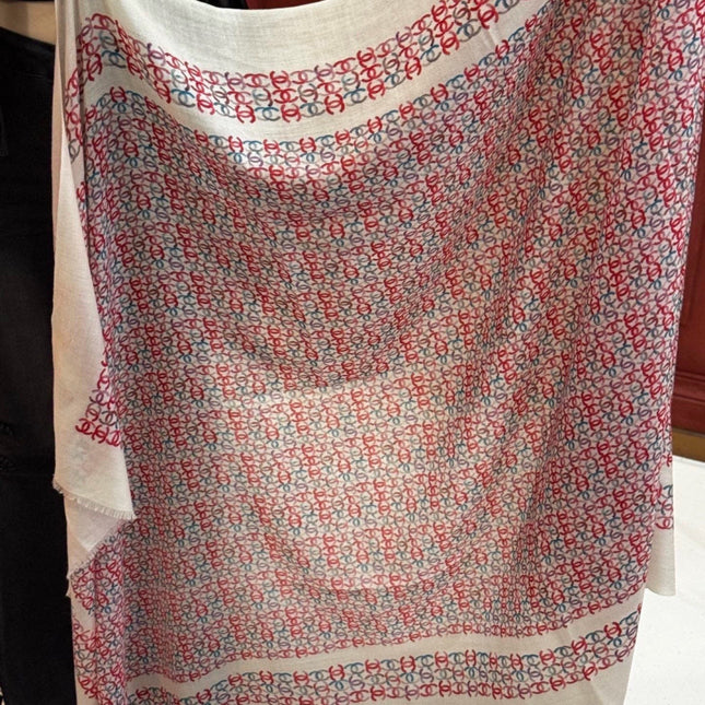 CHANEL 26S SCARF 200 IN CASHMERE AND SILK 306089