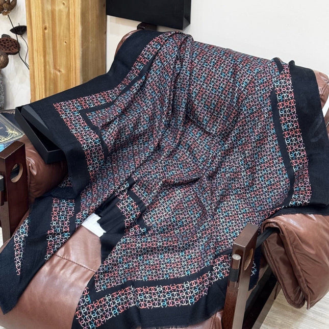 CHANEL 26S SCARF 200 IN CASHMERE AND SILK 306090
