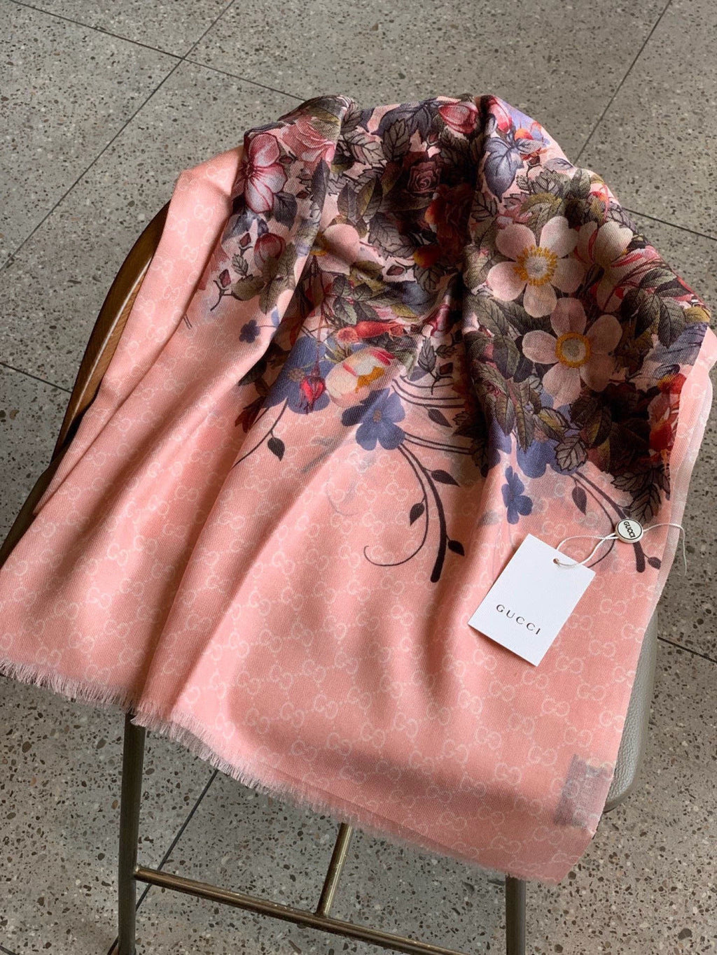 GUCCI 26S SCARF 200 IN CASHMERE AND SILK 306106
