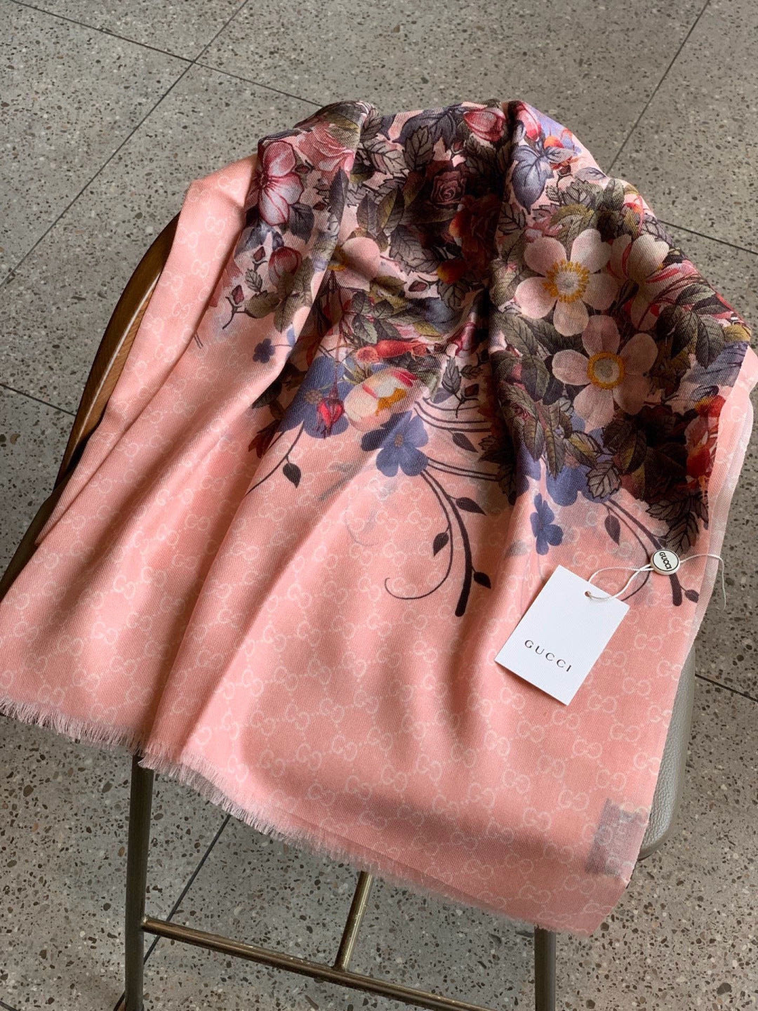 GUCCI 26S SCARF 200 IN CASHMERE AND SILK 306106