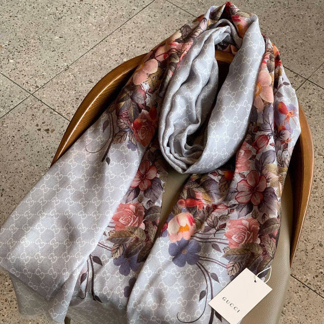 GUCCI 26S SCARF 200 IN CASHMERE AND SILK 306109