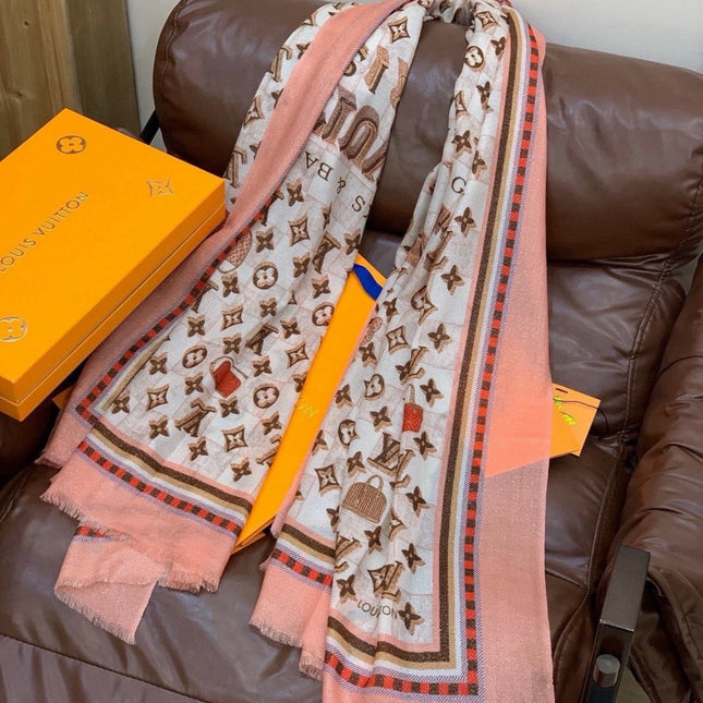 CHANEL 26S SCARF 200 IN CASHMERE AND SILK 307211
