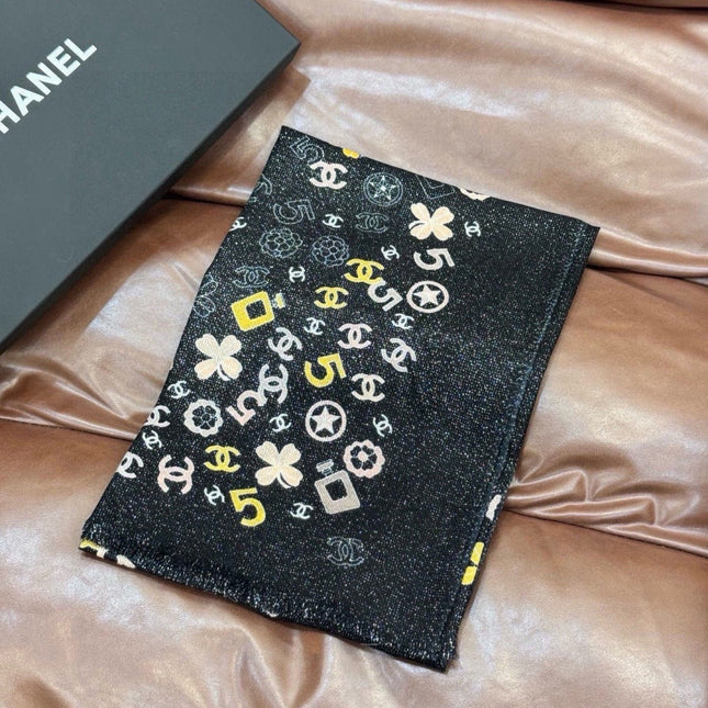 CHANEL 26S SCARF 200 IN CASHMERE AND SILK 307226