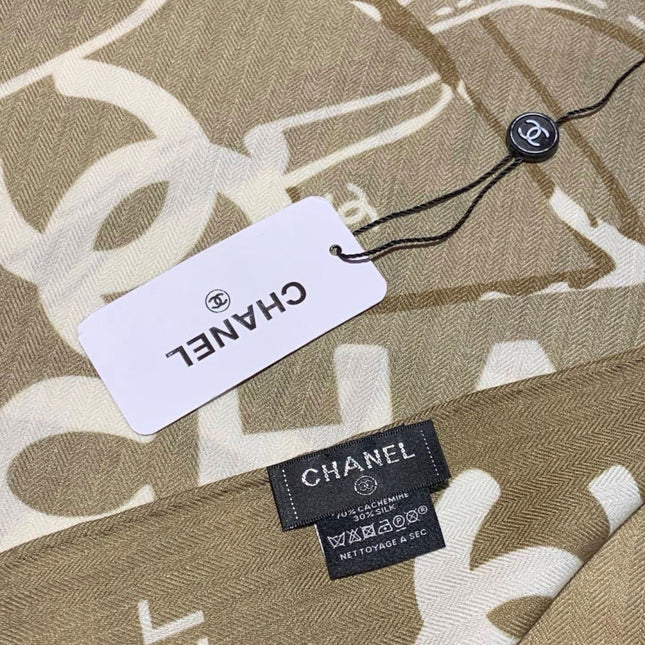 CHANEL 26S SCARF 135 IN CASHMERE AND SILK 309366