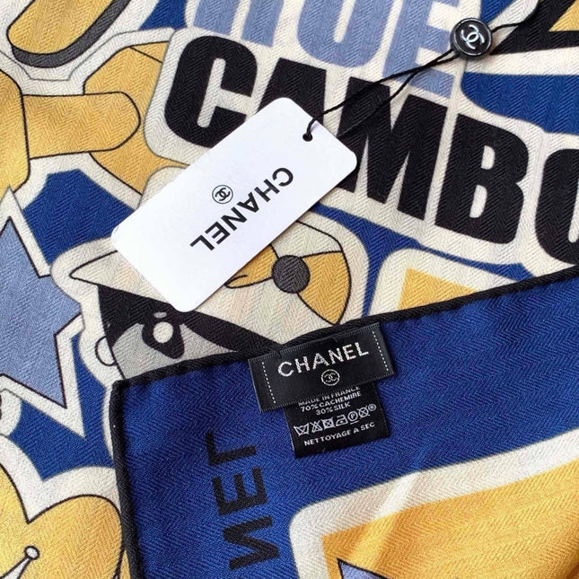 CHANEL 26S SCARF 135 IN CASHMERE AND SILK 309867