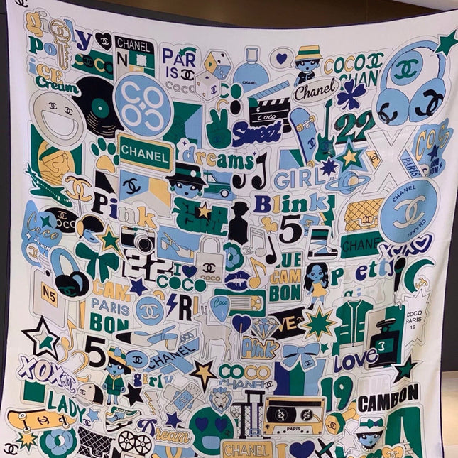 CHANEL 26S SCARF 135 IN CASHMERE AND SILK 309868