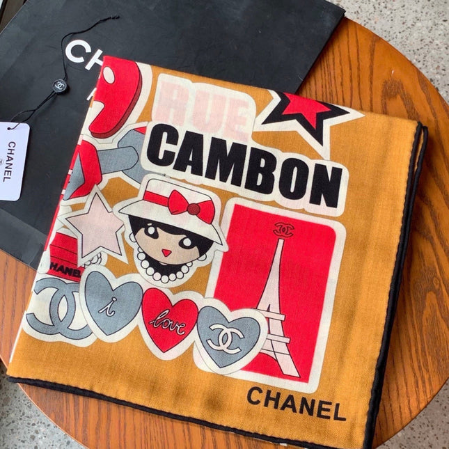 CHANEL 26S SCARF 135 IN CASHMERE AND SILK 309869