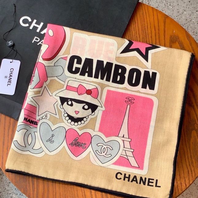 CHANEL 26S SCARF 135 IN CASHMERE AND SILK 309870