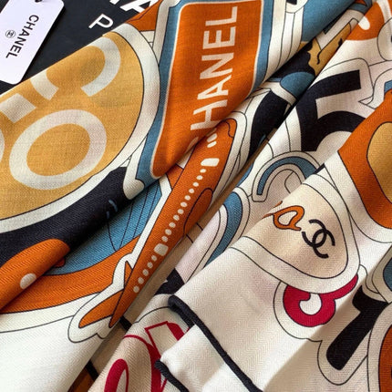 CHANEL 26S SCARF 135 IN CASHMERE AND SILK 309871