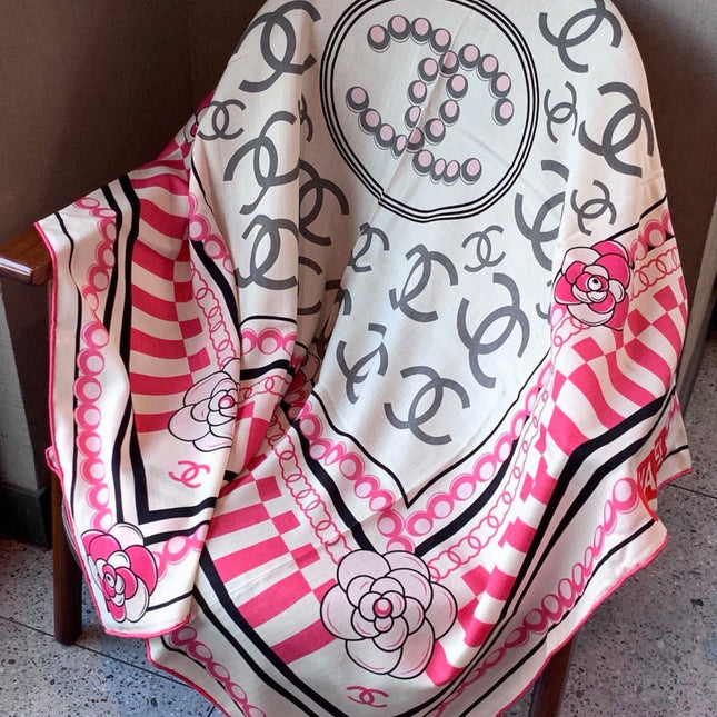 CHANEL 26S SCARF 135 IN CASHMERE AND SILK 309894