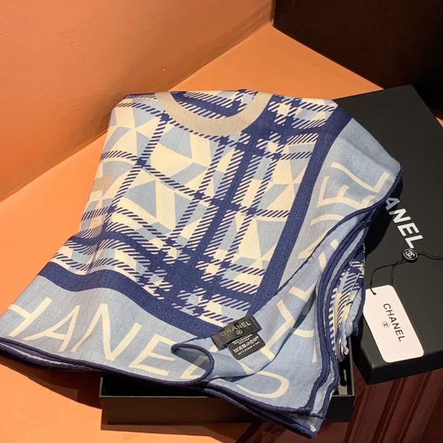 CHANEL 26S SCARF 135 IN CASHMERE AND SILK 309898